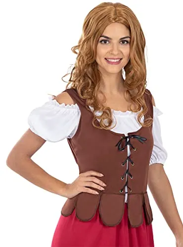 Funidelia Locandiera Medievale Classico costume donna marrone