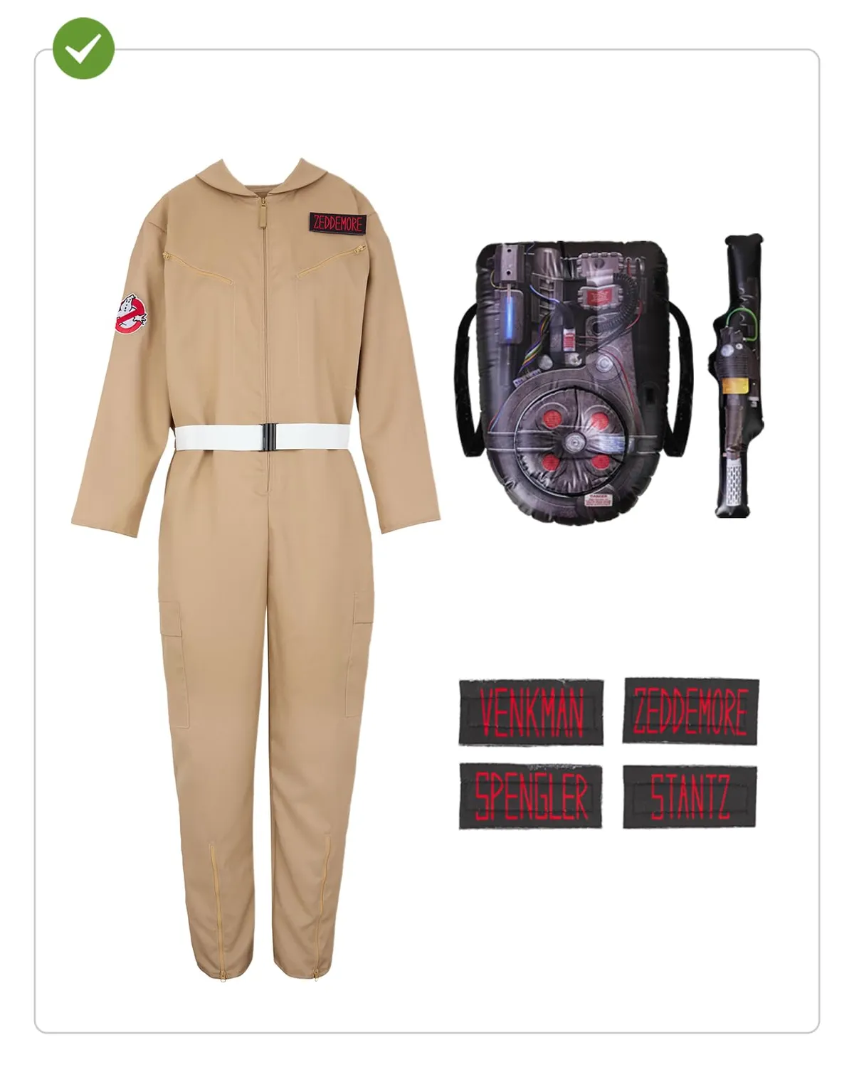 Funidelia Ghostbusters costume uomo XL-XXL tuta ufficiale