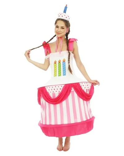 P'tit Clown 86899 costume torta compleanno adulto multicolore