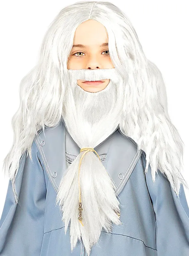 Funidelia Harry Potter Albus Silente Parrucca con Barba Grigia Bimbi
