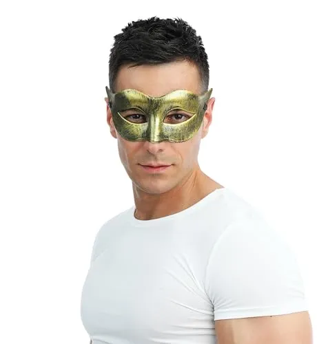 P'tit Clown 23383 maschera veneziana oro adulto