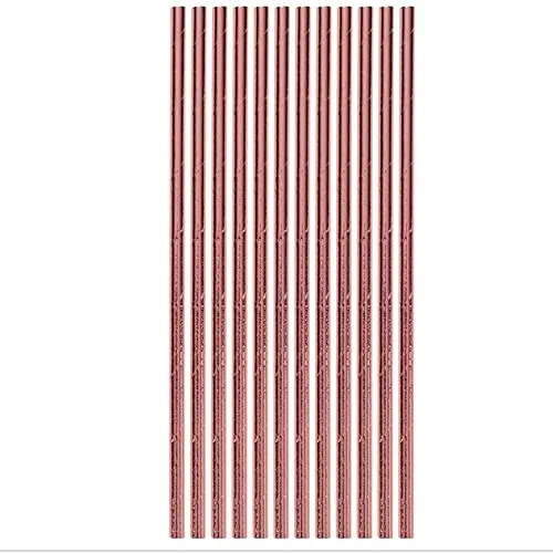 Fiestas Guirca Cannucce cartone oro rosa 20 cm 12 pezzi