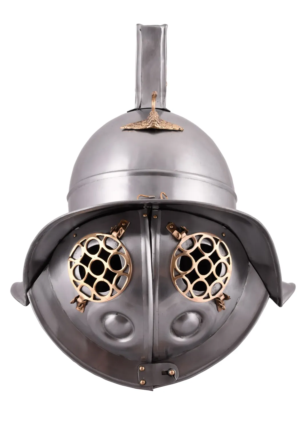 La Bottega di Merlino Tracio elmo gladiatore acciaio 72 cm