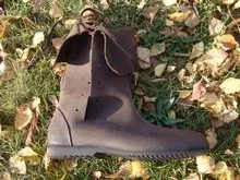 La Bottega di Merlino Nabuk stivaletto cuoio nabuk