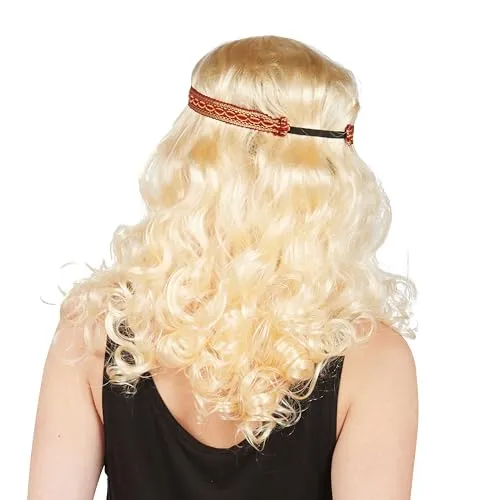 P'tit Clown 68650 parrucca hippie bionda con fascia
