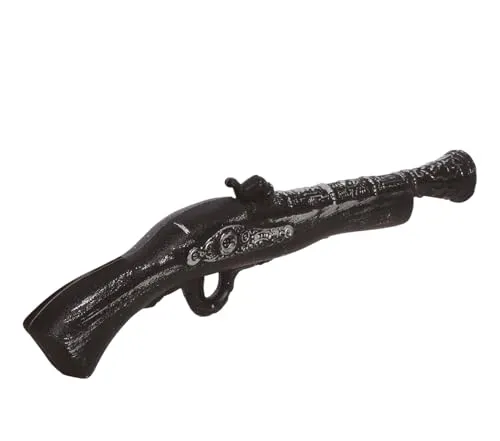Guirca pistola trabucco pirata 42 cm marrone argento