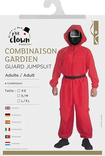 P'tit Clown re21212 tuta portiere cappuccio rossa L/XL