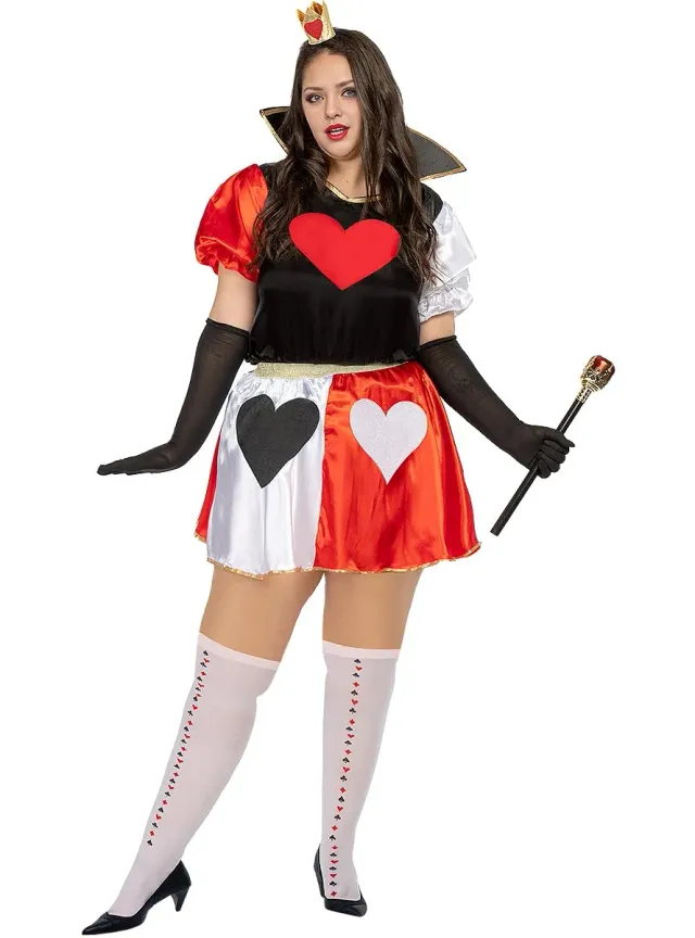 Funidelia Regina di Cuori costume donna XS rosso