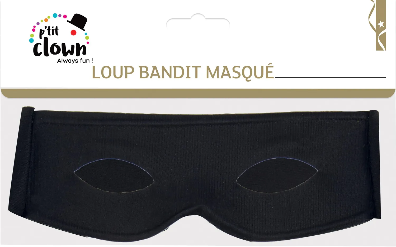 P'tit Clown 91810 maschera nera in pizzo