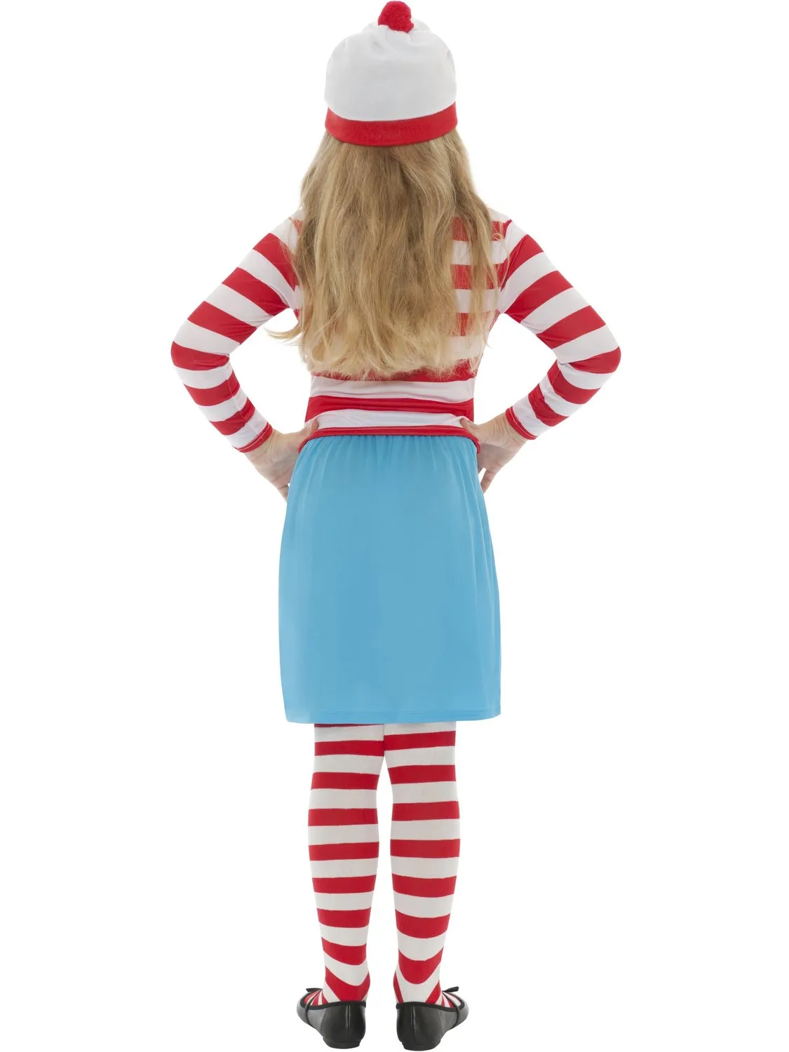 Smiffys Where’s Wally Wenda costume bambina rosso