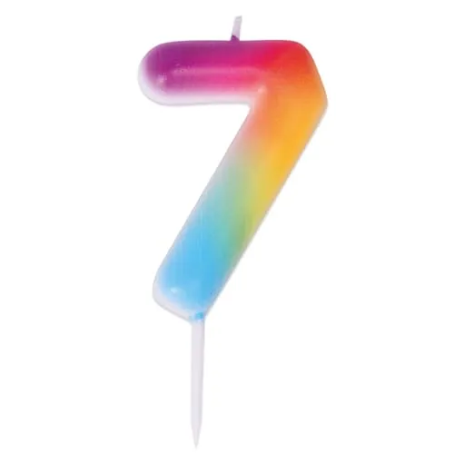 P'tit Clown 23947 candela numero 7 multicolore