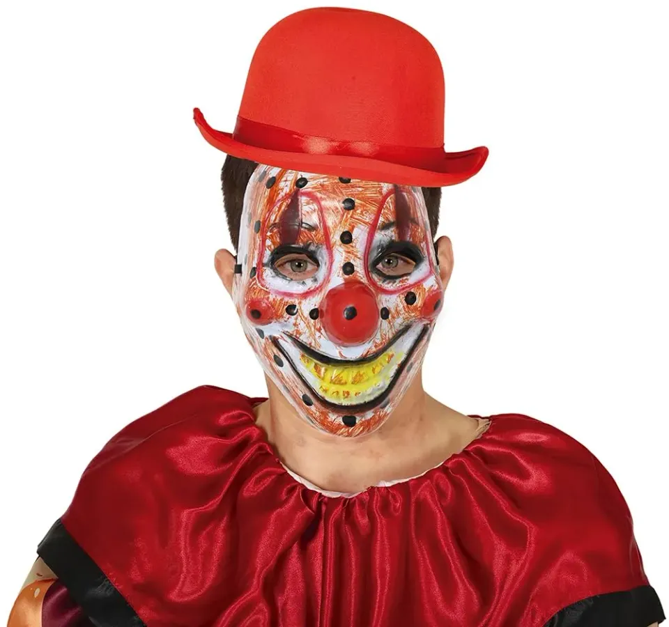 Fiestas Guirca maschera pagliaccio clown cattivo PVC adulto