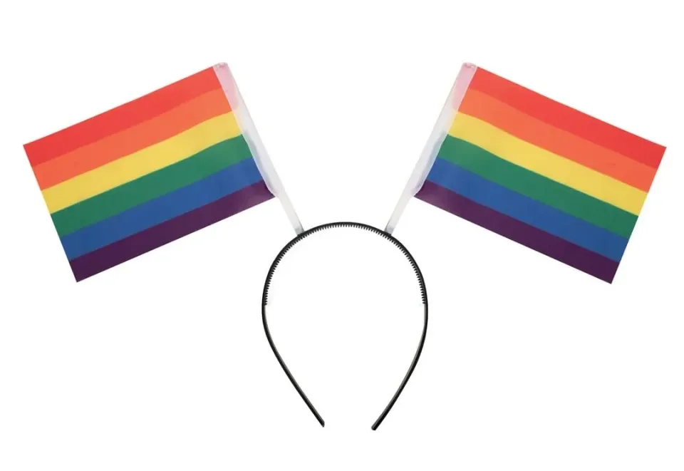 P'tit Clown re62813 cerchietto bandiere arcobaleno adulto