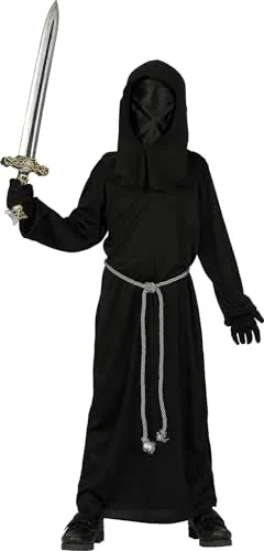 Fiestas Guirca Grim Reaper costume bambino 7-9 anni nero