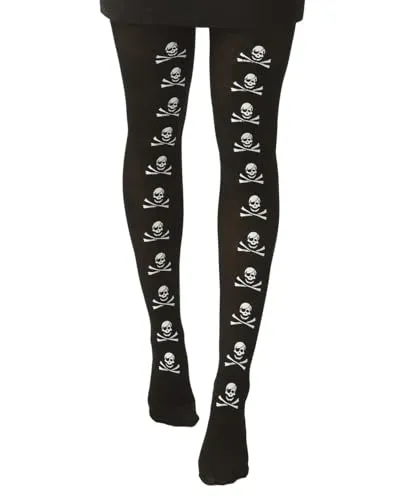 P'tit Clown collant Halloween donna scheletro elastico