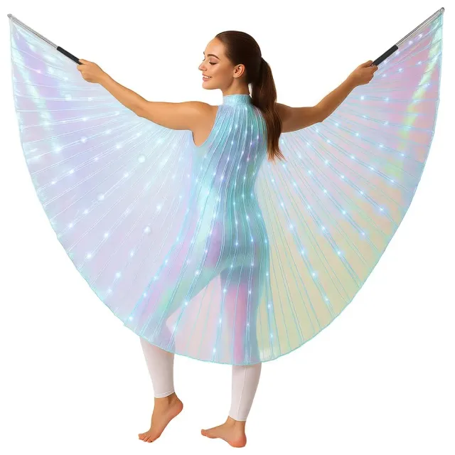 Guirca Mantello Alato Iris con Luce Costume Adulto