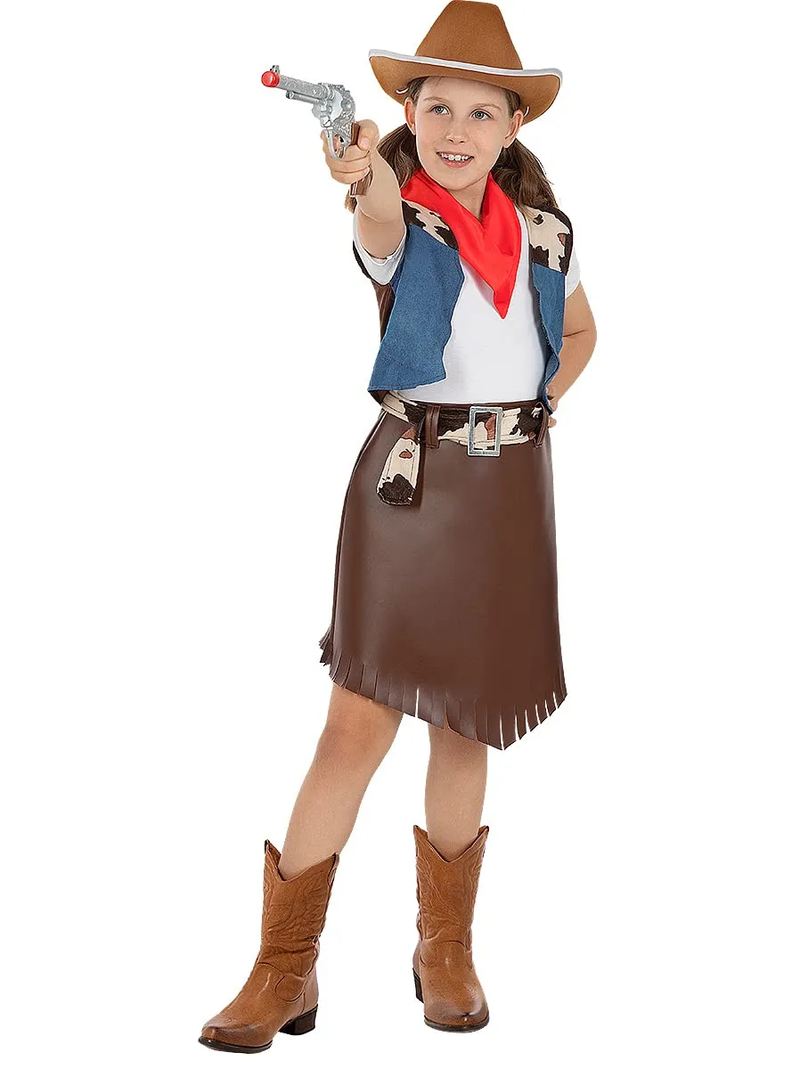 Funidelia Cowboys pistola da cowboy 28 cm marrone