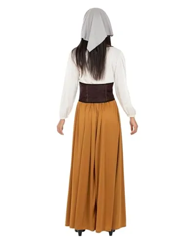 Funidelia Medievale costume donna S marrone locandiera