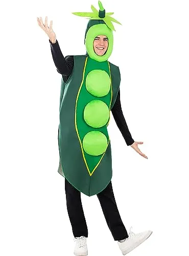 Funidelia Pisello costume adulto taglia unica verde