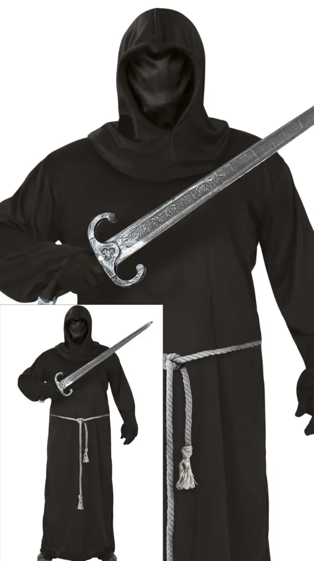 Guirca Dark Soldier costume uomo L 52-54 con cappuccio