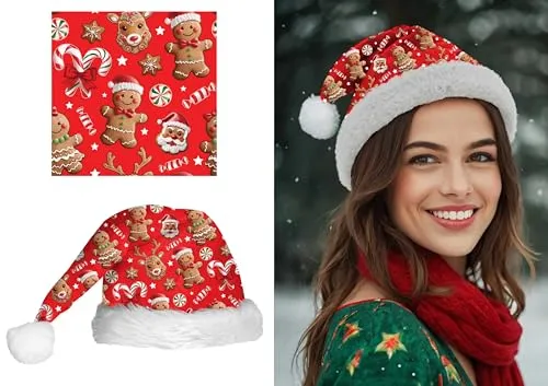 Fiestas Guirca Cappello Babbo Natale costume stampa