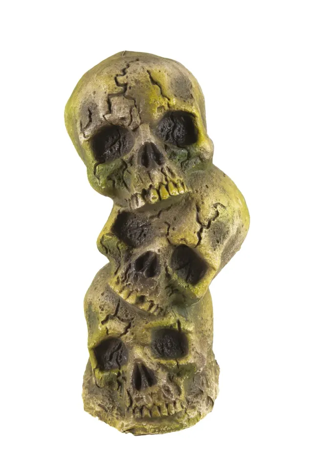 P'tit Clown Teschi Impilati Decorazione Halloween Grigia 35 cm