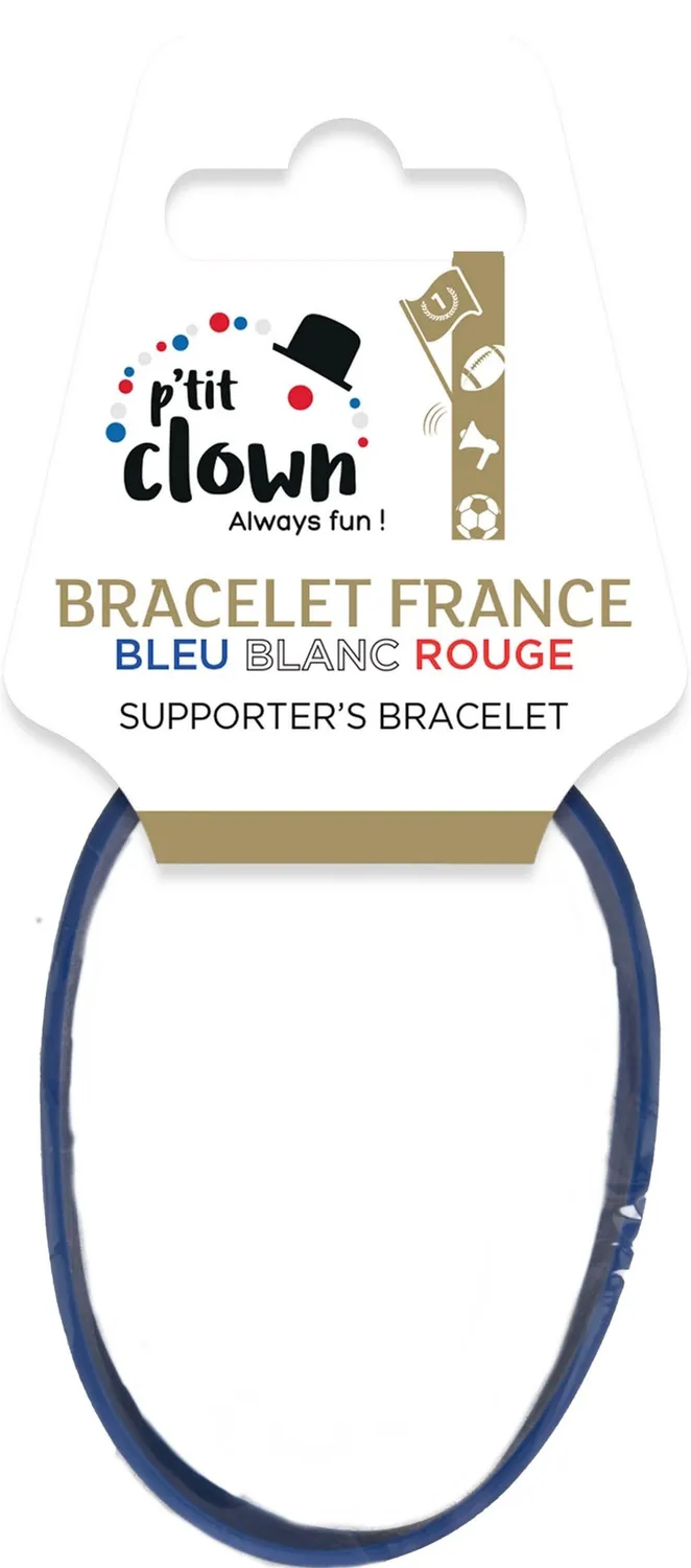 P'tit Clown 88003 Bracciale Tifoso Francia Morbido Adulto