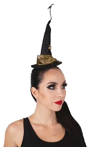 P'tit Clown 23015 cerchietto cappello ragno nero oro