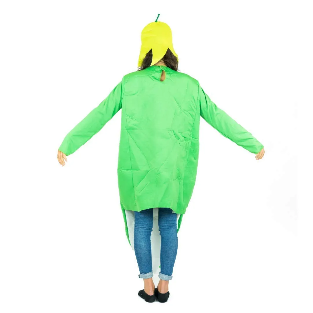 Bodysocks Pisello costume adulto baccello verde