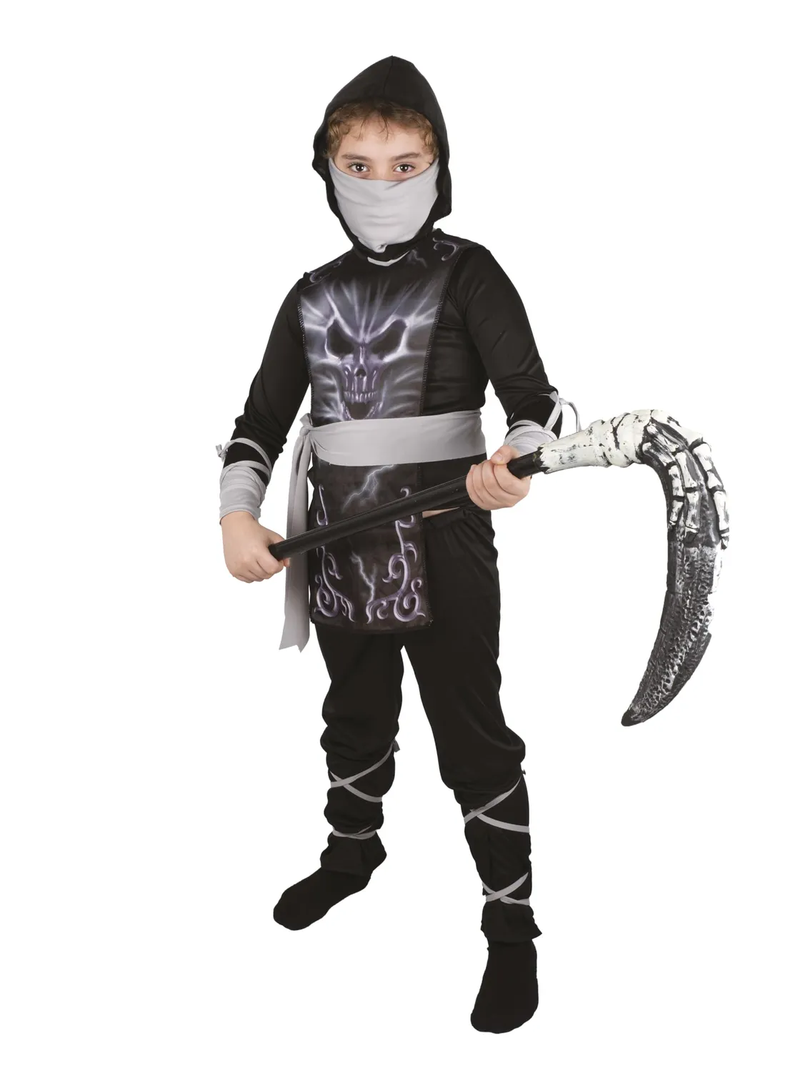 P'tit Clown Ninja Scheletro costume bambino Halloween