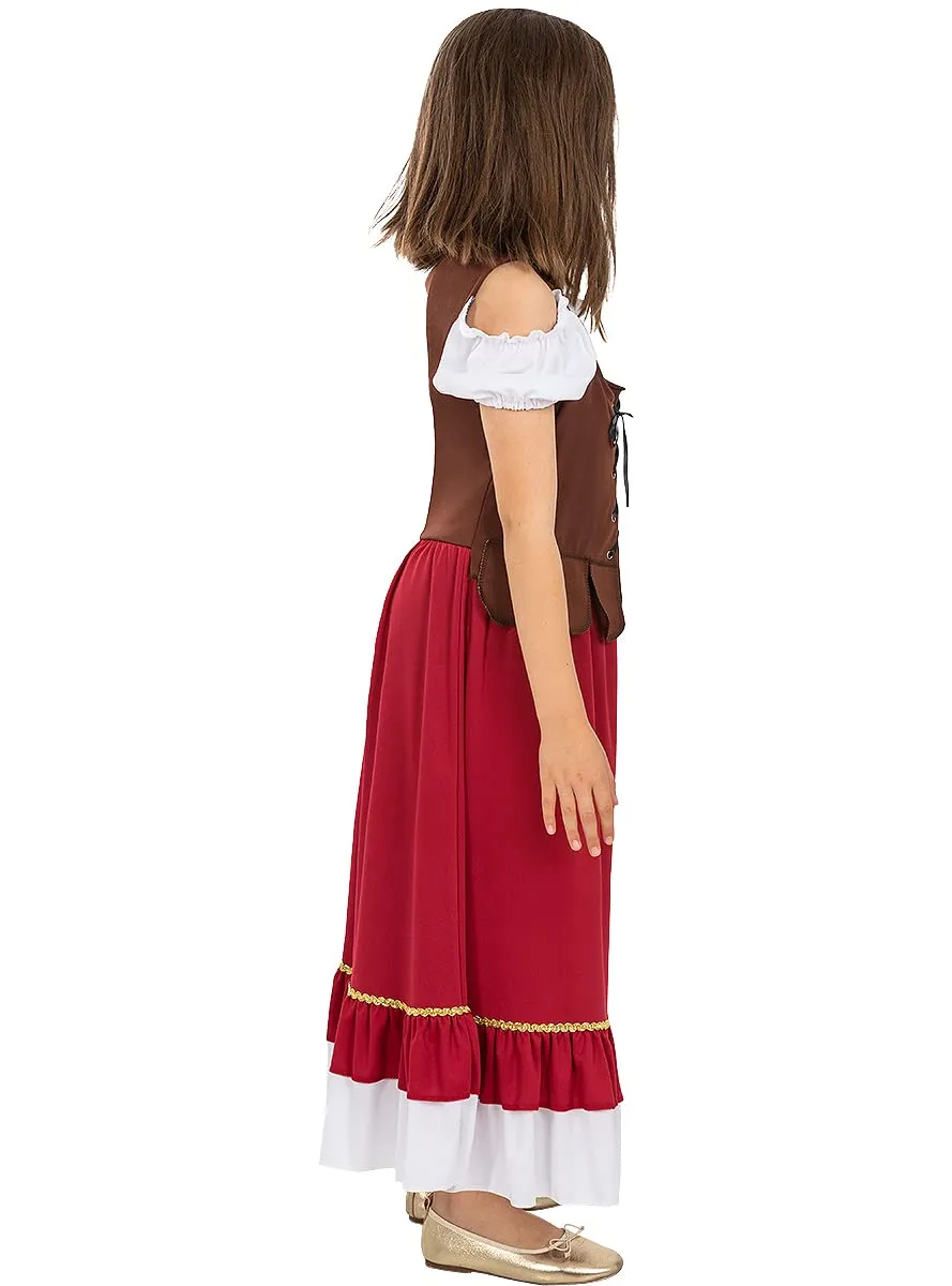 Funidelia Locandiera Medievale Classico costume bambina marrone