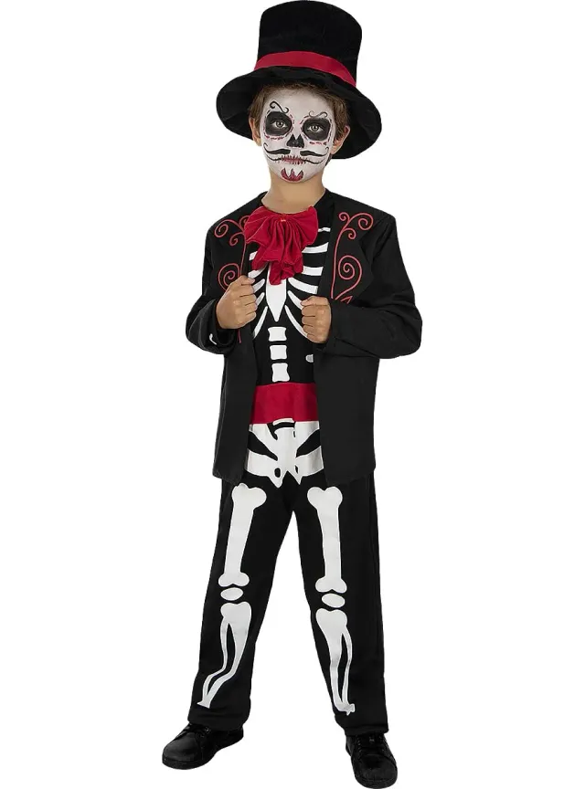 Funidelia Dia de los Muertos costume scheletro bambino 10-12 anni teschio