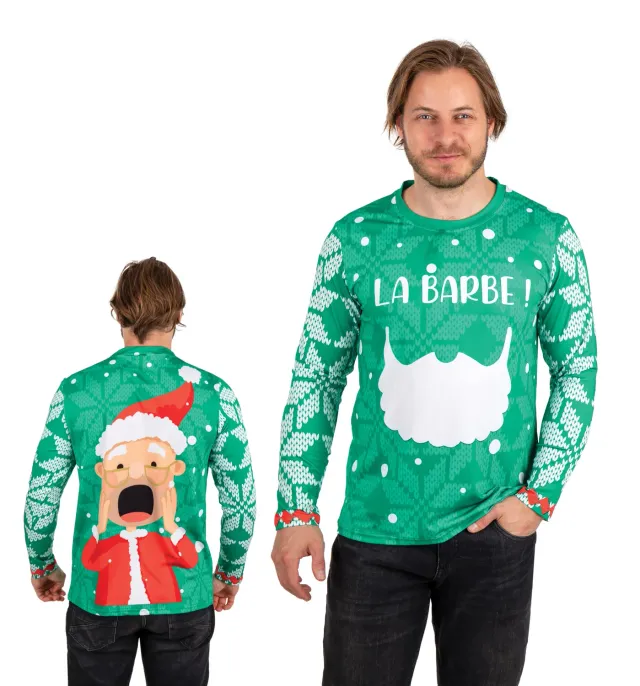 P'tit Clown maglietta Natale La Barba adulto