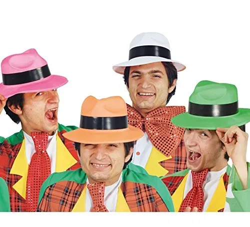 Guirca cappello gangster nero economico adulto
