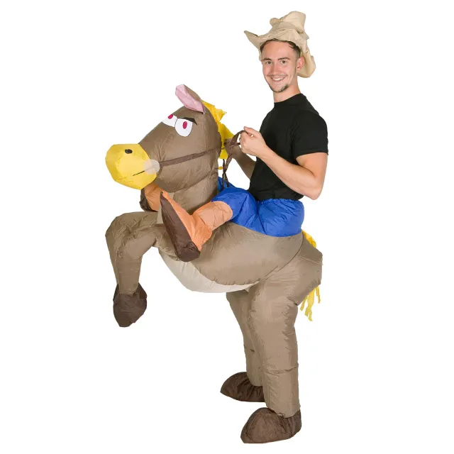 Bodysocks Cowboy costume gonfiabile adulti con cappello