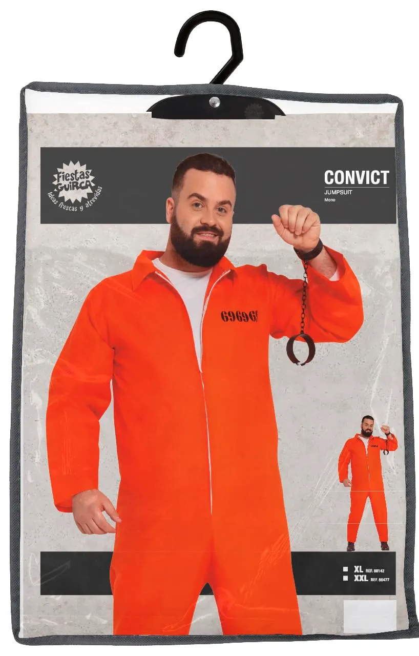 Guirca Carcerato 696969 costume arancione taglia 52-54 L