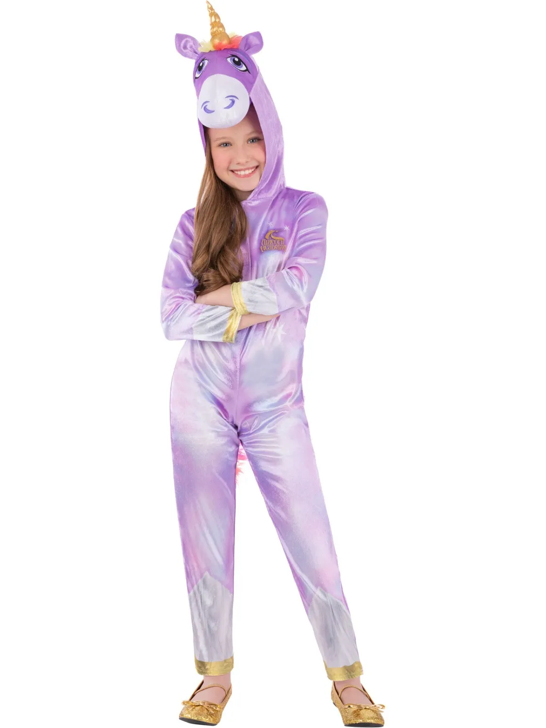Smiffys Unicorn Academy Wildstar Tuta Unicorno Bambina Viola