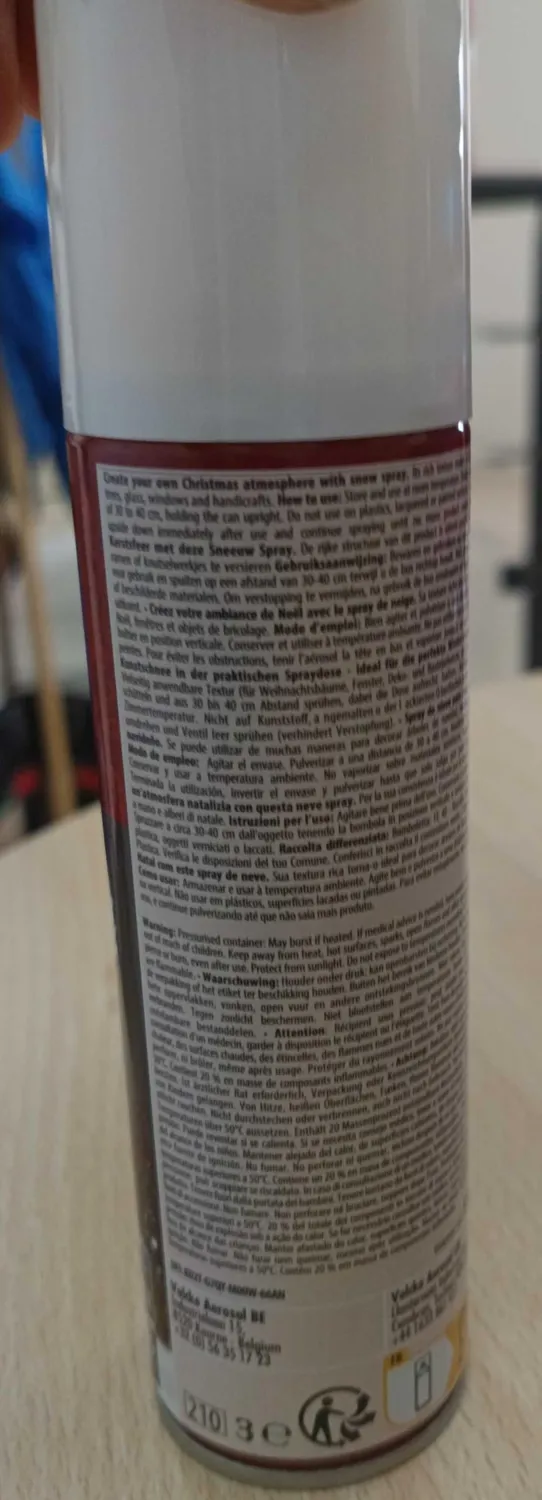P'tit Clown Neve Artificiale Spray 150 ml con Stencil