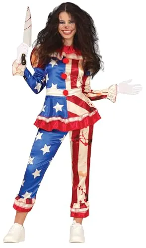 Fiestas Guirca costume pagliaccio americano S 36-38 donna
