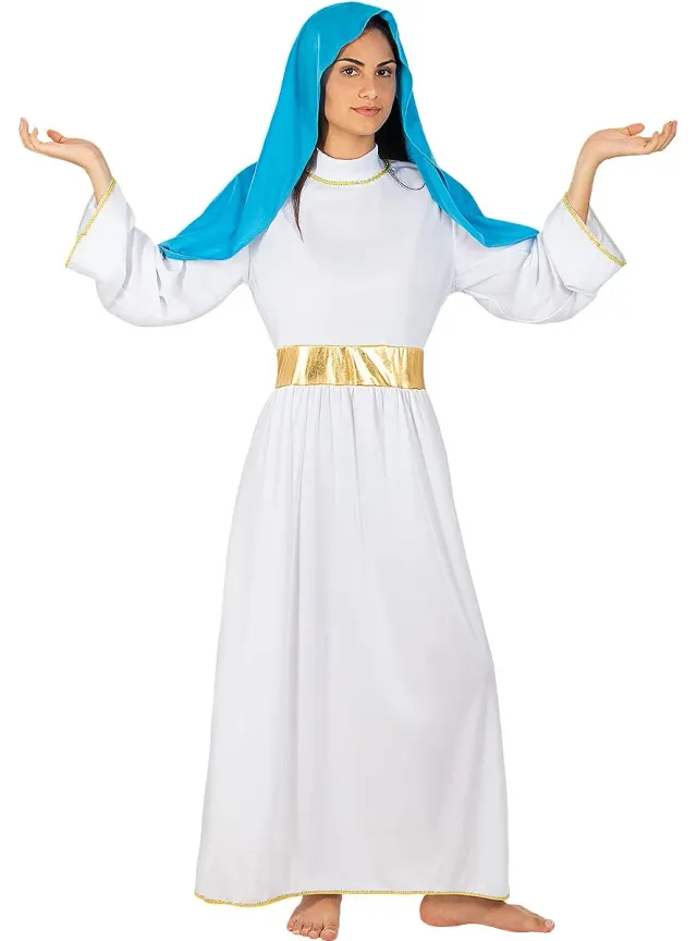 Funidelia Vergine Maria costume donna bianco M-L