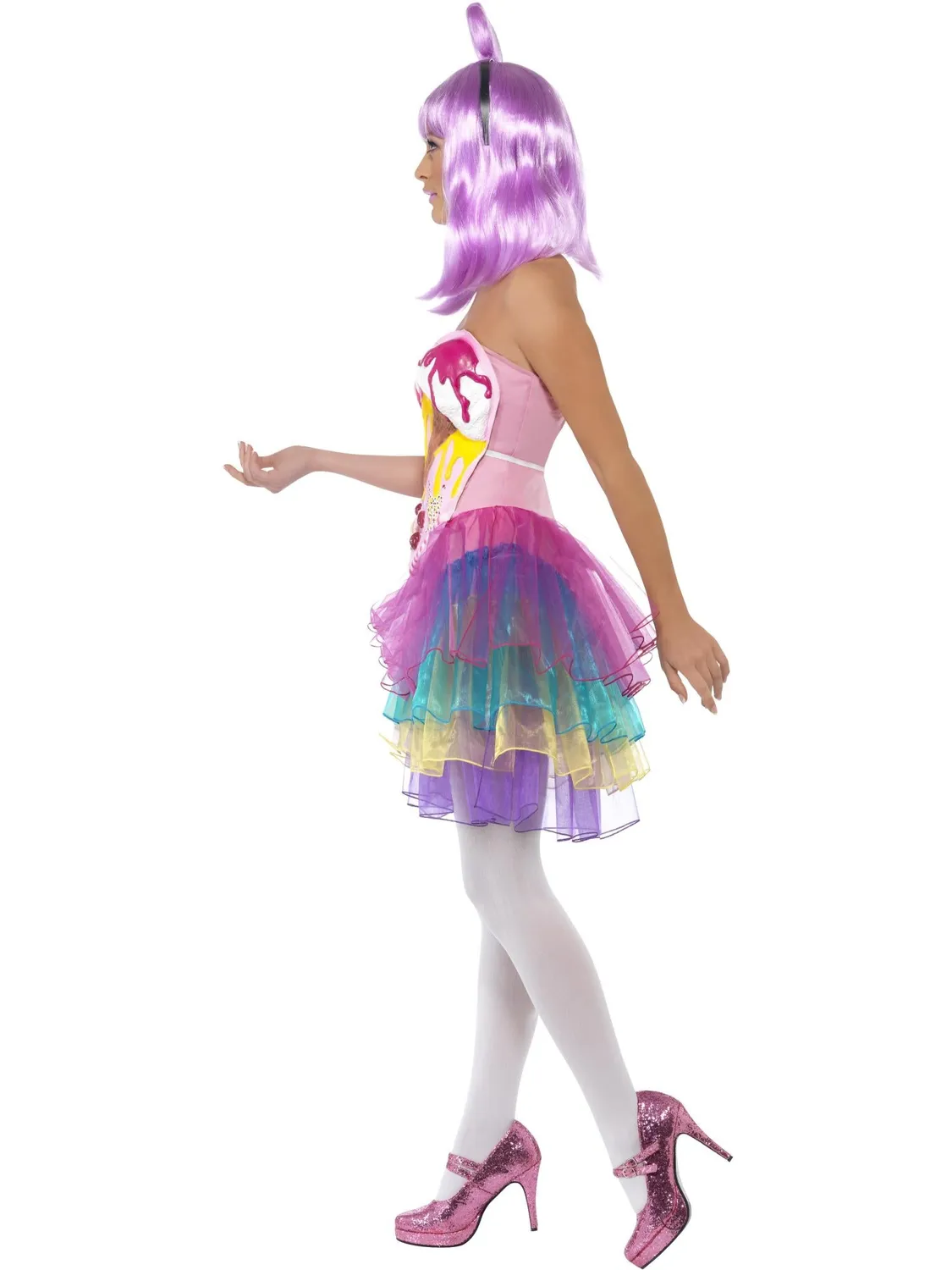 Smiffys Candy Queen costume carnevale rosa con tutu