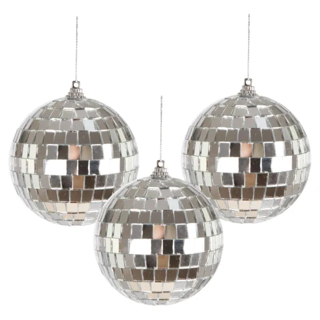 P'tit Clown 23458 Palline Specchiate 8 cm Set 3 Pezzi