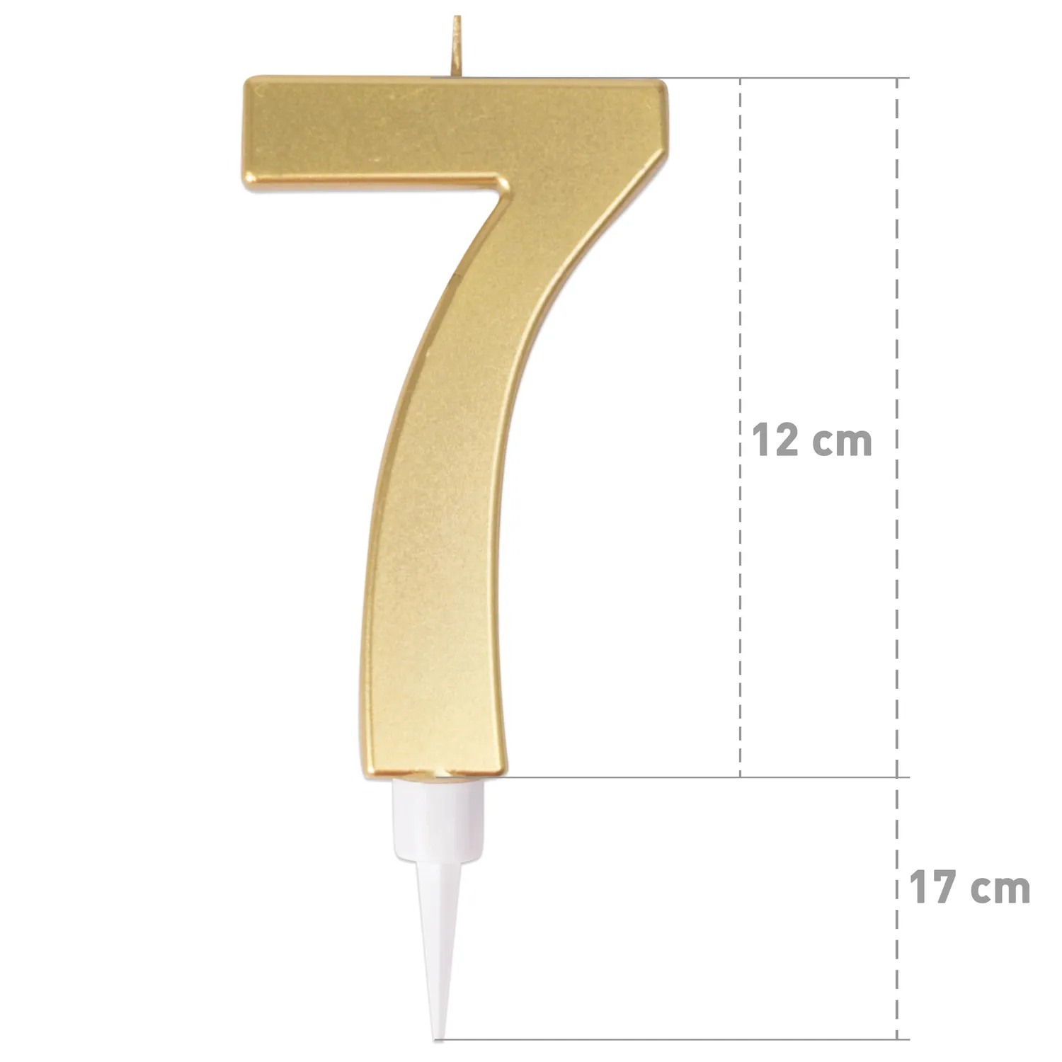 P'tit Clown 23957 candela gigante oro numero 7