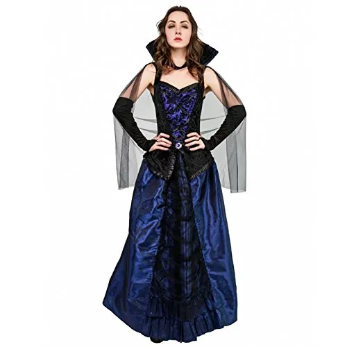 SEA HARE Regina Vampiro costume donna adulto nero