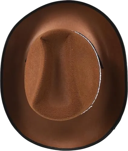 P'tit Clown 11135 cappello cowboy feltro marrone adulto