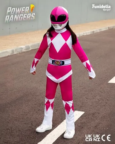 Funidelia Costume Power Ranger Rosa Bambina 7-9 Anni