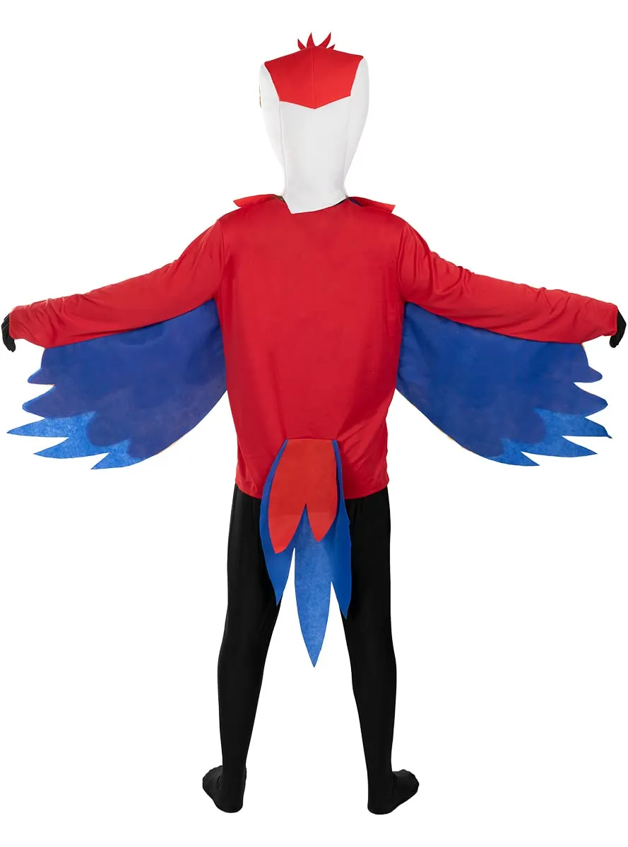 Funidelia Pappagallo costume adulto L-XL rosso