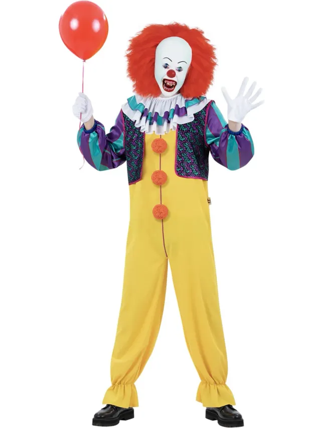 Smiffys IT Pennywise 1990 costume uomo giallo taglia M