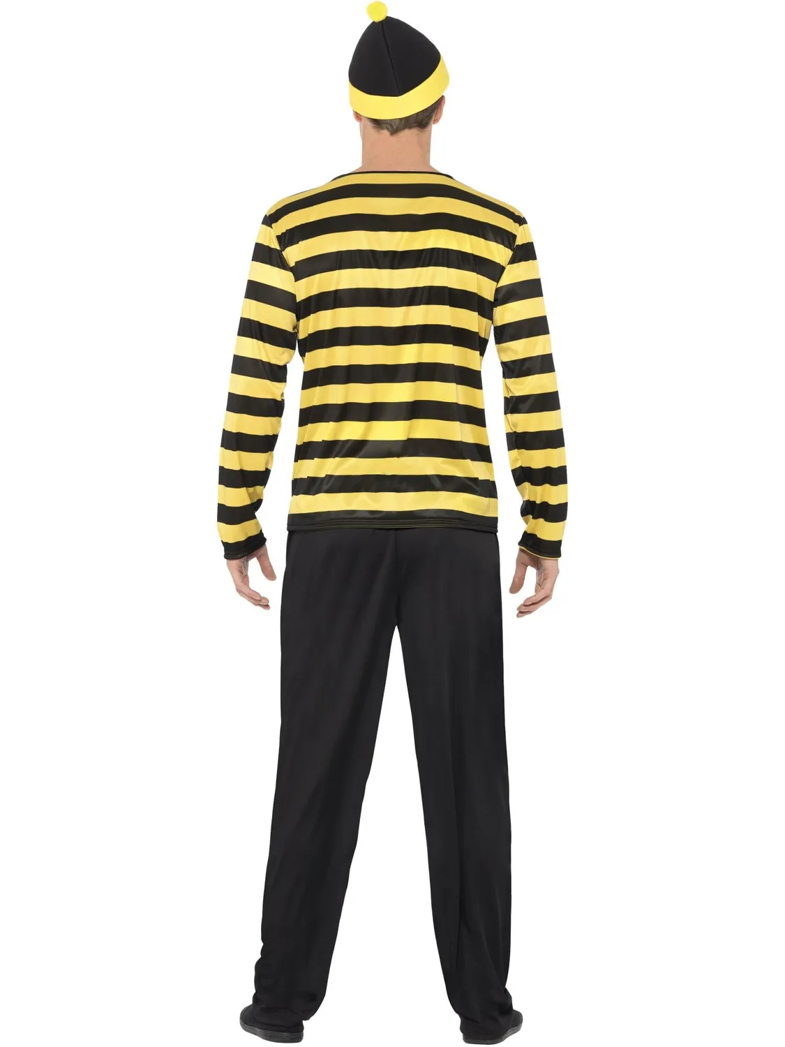 Smiffys Where's Wally Odlaw costume uomo M giallo nero