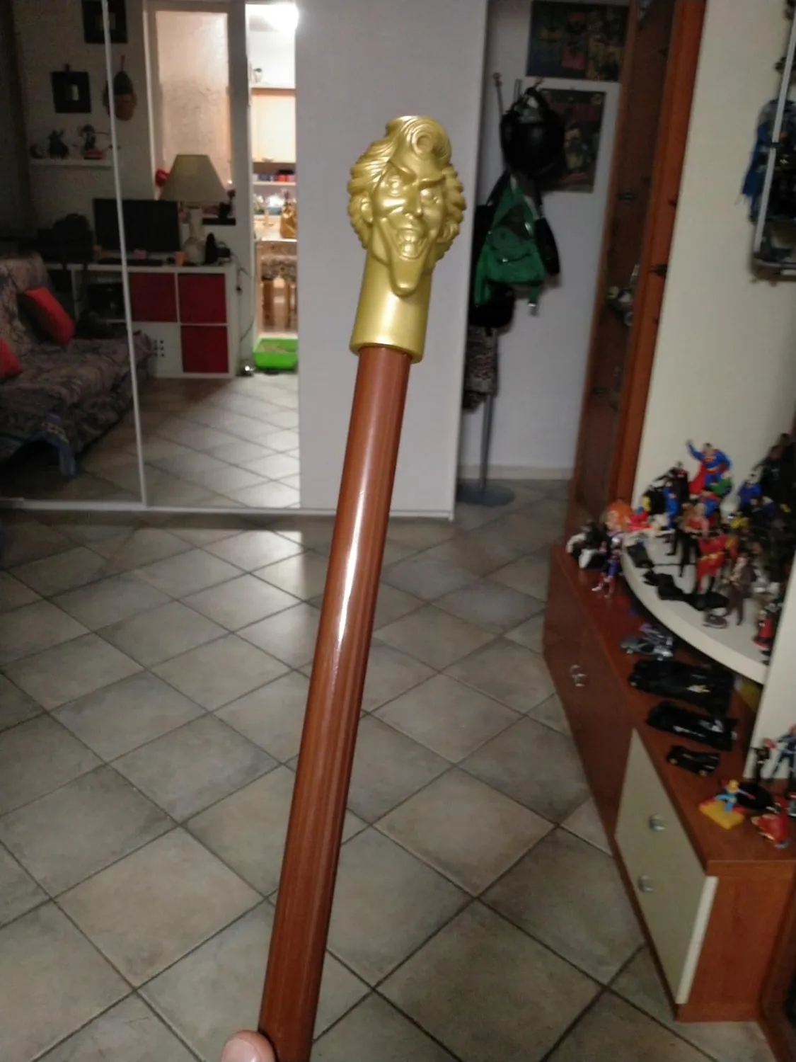 Funidelia Joker Bastone 85 cm marrone PVC